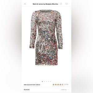 Mark & James by Badgley Mischka Mini Sequin Dress size 6